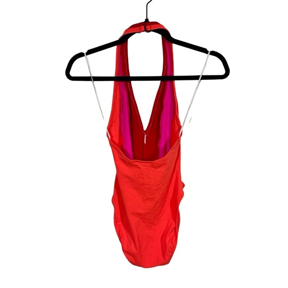 Keiko NY Colorblock Halter Hourglass One Piece Bathing Suit Swimsuit - Picture 3 of 8